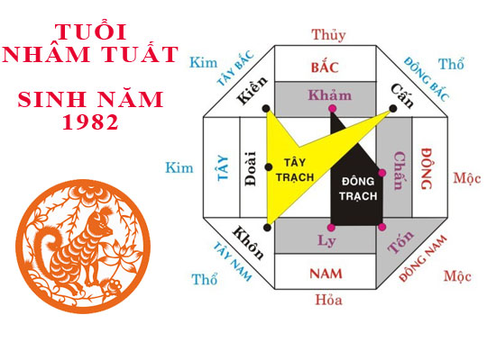 Bát trạch 1982 – Nhâm Tuất
