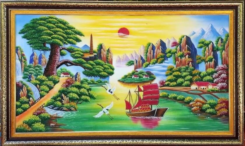 Tranh phong thủy treo phòng khách