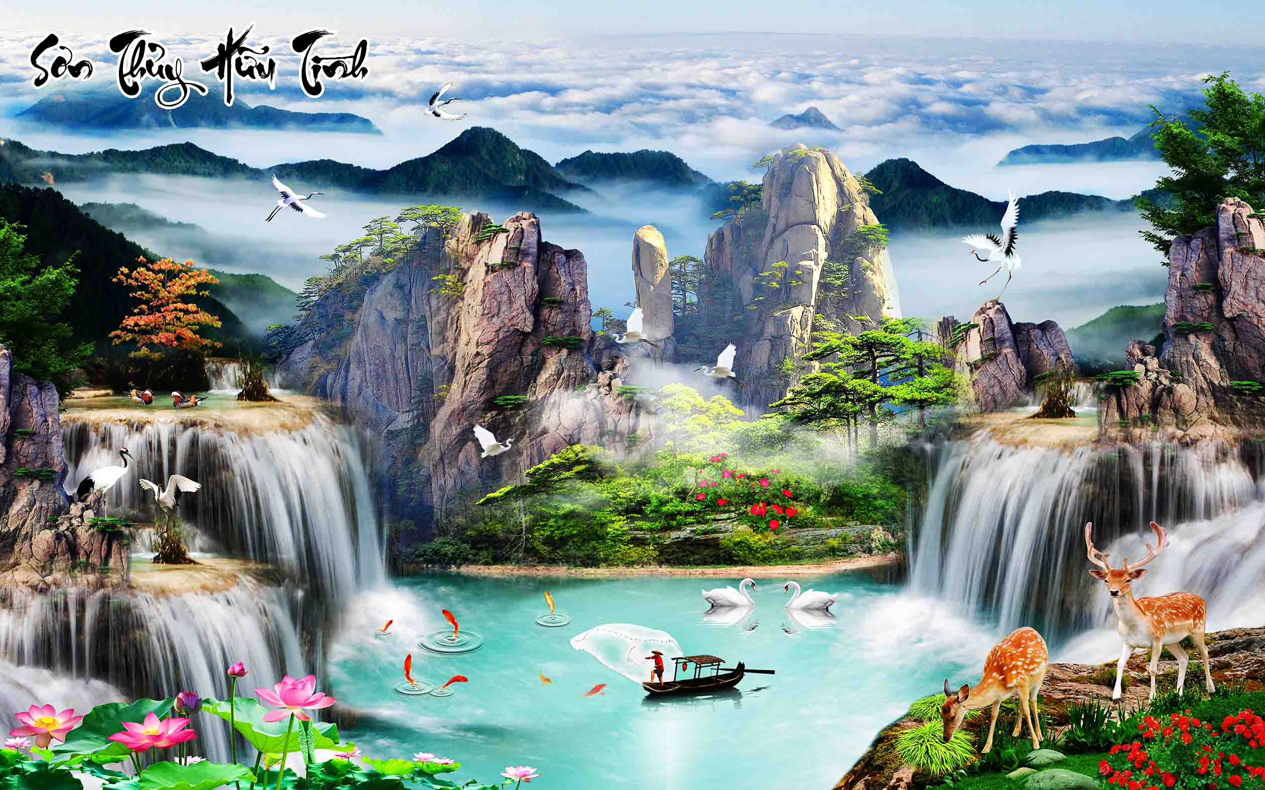 Tranh phong thủy treo phòng khách